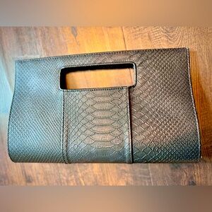 Charming Charlie Black Clutch Purse